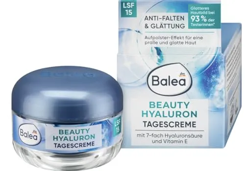 Balea Gesichtscreme Anti Falten mit Hyaluron LSF 15, 50 ml