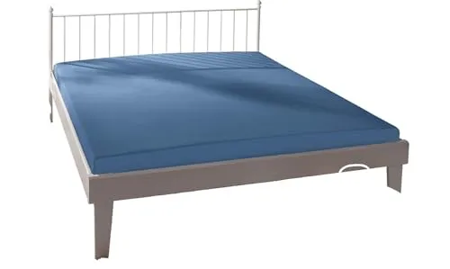 Bassetti Spannbettlaken Uni Blau in blau von Bassetti