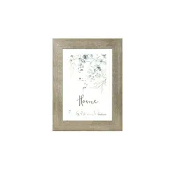 Produktbild Bilderrahmen 21x30 cm Leeds , silber , Massivholz , Maße (cm): B: 28 H: 37 T: 1.4