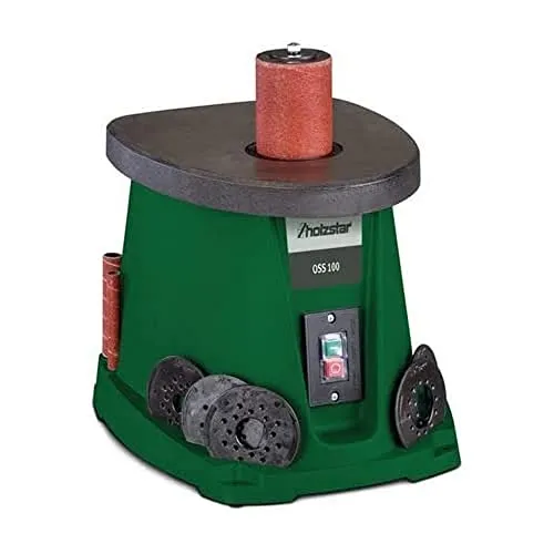 Holzstar Oszillierende Spindelschleifmaschine OSS 100 - Schleifmaschine mit oszillierender Funktion für präzise Schleifergebnisse, ideal für Holzarbeiten und Modellbau.