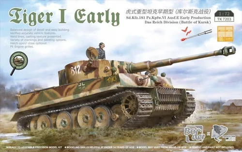 BMTK7203 BORDER MODELS 1/72 Tiger I early