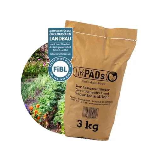 HK-PÄDs Dünger Pellets aus Pferdedung ohne Strohanteile - 3 kg
