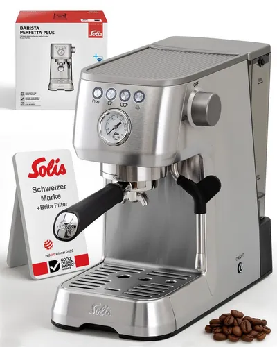 Solis Barista Perfetta Plus 1170 v2 - Hochwertige Siebträgermaschine, für perfekten Kaffeegenuss zu Hause