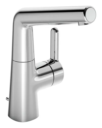 Hansa Hansadesigno Style Waschtisch-Einhand-Einlochbatterie - Elegante Waschtischarmatur mit Zugstangen-Ablaufgarnitur, perfekte Mischung aus Design und Funktionalität für Ihr Badezimmer.