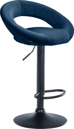 CLP Barhocker Olinda Samt in blau von CLP