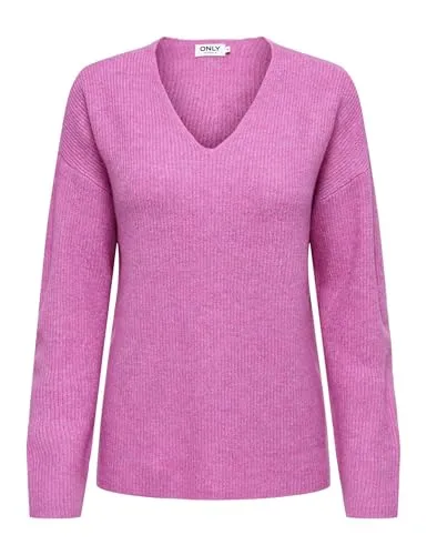 ONLY Onlcamilla V-Neck L/S Pullover KNT Noos