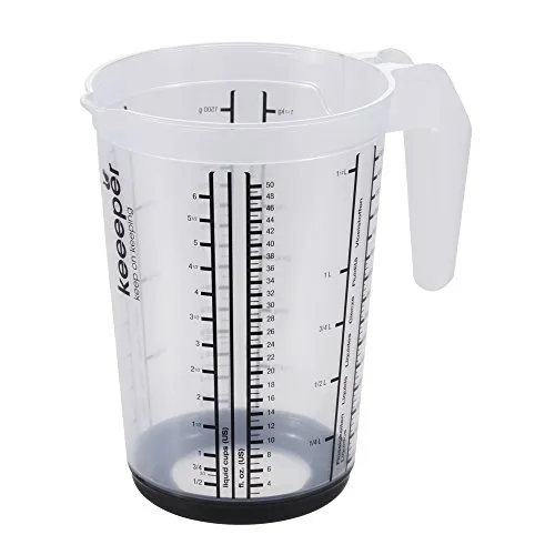 keeeper Messkanne mit Anti-Rutsch-Funktion, 1,5 l, Massimo, Graphit-Grau