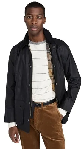 Barbour Herren Ashby Wachsjacke, Navy, XXL in blau von Barbour