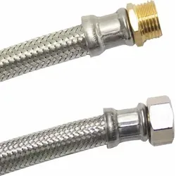 Panzerschlauch 3/4 Zoll, Flexschlauch, Dvgw, Edelstahl, Trinkwasser, 2000mm