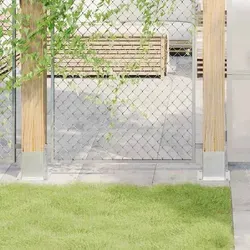 vidaXL Pfostenträger Quadratisch 4Stk. Silber 121x121mm - Gartenzäune: Stabiler und langlebiger Pfostenträger aus feuerverzinktem Stahl, ideal für die sichere Montage von Pfosten auf harten Oberflächen.