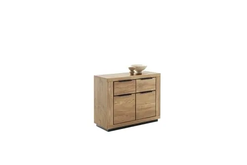 Kommode GRENO II aus Wildeiche in schwarz von Möbelando