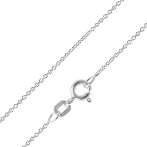 trendor Feine Ankerkette 925 Silber Kette ohne Anhänger 1,1 mm zeitloser Halsschmuck für Damen, Herren und Kinder 15700-36 36 cm