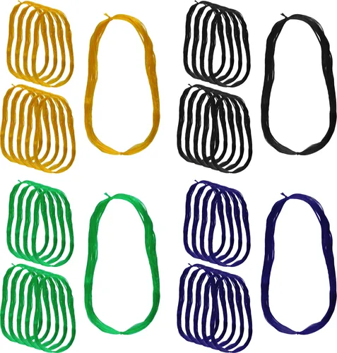 Stück Hornhechtfäden zum Angeln Farbmix mit Gelb, Schwarz, Grün, Blau 40