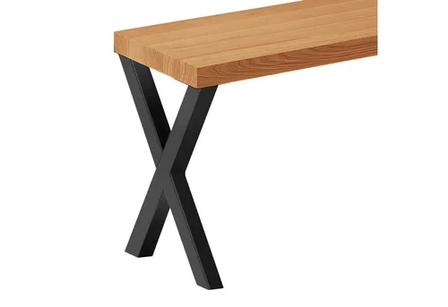 LAMO Manufaktur Sitzbank LSB (3-teilig, 40mm Massivholzplatte) - Moderne Sitzbank von LAMO Manufaktur, ideal für Esszimmer und Flur. Robuste Konstruktion aus 100% Naturholz mit einzigartiger Maserung und witterungsbeständigen Stahlbeinen. Einfache Montage und pflegeleicht.