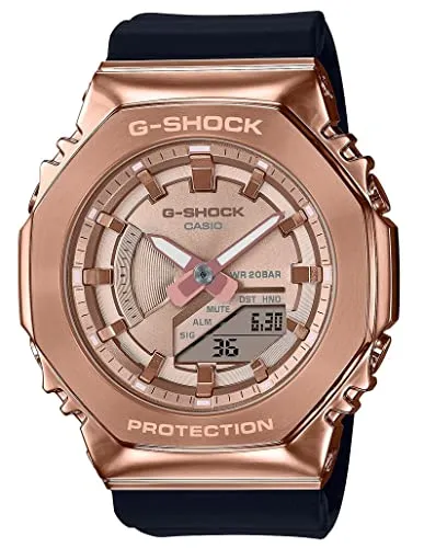Casio GM-S2100PG-1A4ER Damenarmbanduhr (Ø 40 mm) - Stylische Analog-Digital-Uhr mit 5 Tagesalarmen und kratzfestem Mineralglas, ideal für den Alltag und besondere Anlässe.