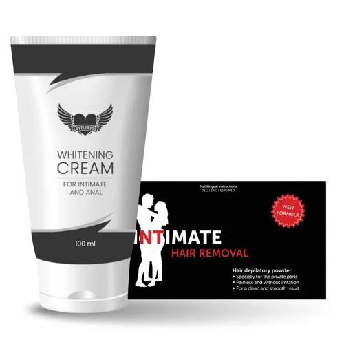 Lovelyness Intim Pflege Set - Bleich Creme + Haarentfernung Pulver 170g - Sonstige - Effektive Haarentfernung und Hautaufhellung für ein glattes und strahlendes Hautgefühl.