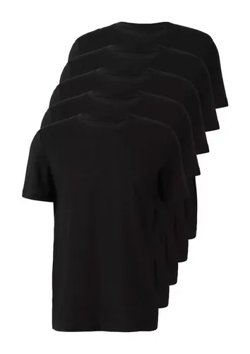 Produktbild s.Oliver Herren T-Shirt 5er Pack, Größe XL, schwarz