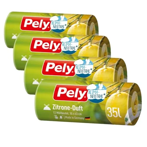 Pely Zugband Müllbeutel mit Zitronen Duft in gelb von pely