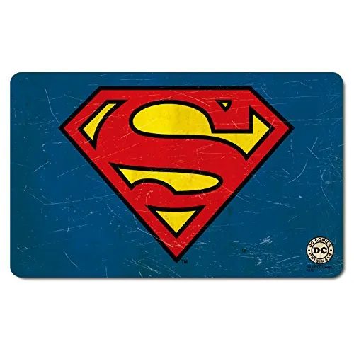 Logoshirt® DC Comics I Superman I Logo I Frühstücksbrettchen I Schneidebrett I 23x14cm I spülmaschinenfest & hitzebeständig I Lizenziertes Originaldesign
