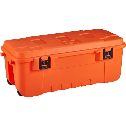 PLANO Werkzeugbox Utensilienbox Sportsman Trunk - Werkzeugkoffer für Ordnung und Sicherheit, ideal für Jagd und Ausrüstung, in drei praktischen Größen erhältlich, mit stapelbarem Design und abschließbarem Deckel.