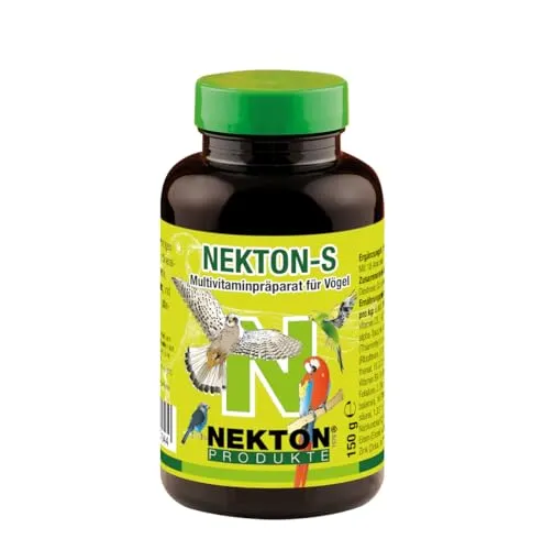 NEKTON-S | Multivitaminpräparat für Vögel | Vitamine, Aminosäuren, Mineralstoffe und Spurenelemente | Made in Germany (150g)