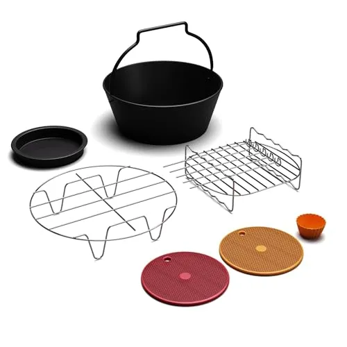 Klarstein AeroVital Deluxe Heißluftfritteuse Zubehör – Umfassendes Set für vielseitiges Kochen