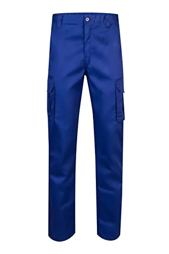 Velilla 103001 - Mehrtaschenhose Größe 56 in Blau - Robuste Mehrtaschenhose aus 240g/m² Material, ideal für den professionellen Einsatz. Sicherheitssteppnähte und praktische Taschen sorgen für optimale Funktionalität.