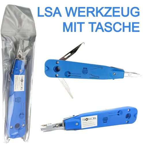 LSA-Plus Anlegewerkzeug Profi Krone Auflegewerkzeug Netzwerk RJ45 LAN Cat5,6,7