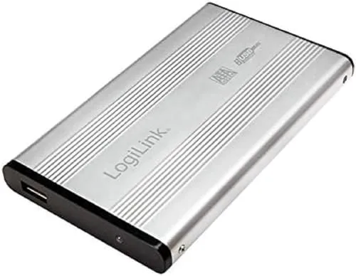 Festplattengehäuse 6,4cm (2,5 Zoll) S-ATA USB 2.0 Alu LogiLink