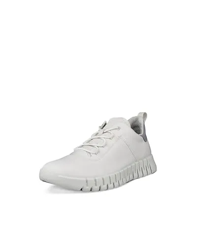 ECCO Herren Gruuv M White Shoe - Eleganter Sneaker in 40 EU - Herren-Sneaker aus hochwertigem ECCO Premium-Leder, mit anpassbaren Einlegesohlen für individuellen Komfort und flexibler PU-Zwischensohle für optimale Dämpfung.