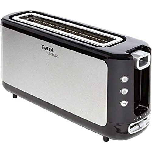 Tefal 1000W 1-Slot Toaster - Toaster mit 1000W Leistung, ideal für schnelles und gleichmäßiges Toasten, Modell: Tefal TL365ETR.