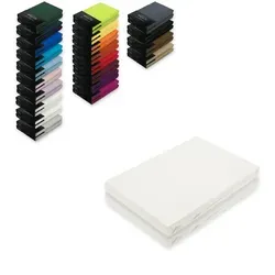 EXKLUSIV HEIMTEXTIL Jersey Spannbettlaken Doppelpack 140-160 x 200 cm - Spannbetttücher aus 100% Baumwolle, Öko-Tex zertifiziert, mit Rundumgummizug für perfekten Sitz und Pflegeleicht, ideal für Matratzen bis 25 cm Höhe.