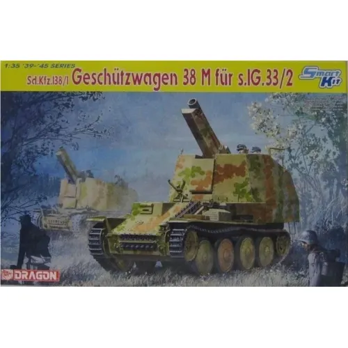 Sd.Kfz.138/1 GESCHUTZWAGEN 38 M Fur s.IG.33/2 SMART KIT 1:35 Dragon Kit Mezzi Mi