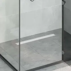 vidaXL 2 in 1 Duschabfluss Silber 80 cm aus Edelstahl 304 - Moderne Duschrinne in elegantem Design für optimale Entwässerung. Höhenverstellbar von 0 bis 30 mm, ideal für verschiedene Badezimmerlayouts. Robuste Edelstahlkonstruktion sorgt für Langlebigkeit und einfache Montage.