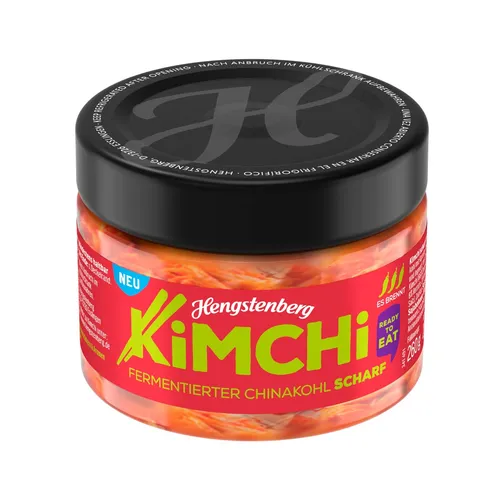 Hengstenberg Kimchi scharf fermentierter Chinakohl Packung 200g