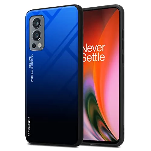 Cadorabo Hülle kompatibel mit OnePlus Nord 2 5G Schutzhülle TPU Silikon Case Glas Slim Kratzfest Weiche Gummi mit Rundumschutz Case Hülle für OnePlus Nord 2 5G in Schwarz