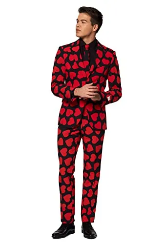 OppoSuits Lustige Abschlussball Anzüge für Herren - Komplettes Set: Jackett, Hose und Krawatte