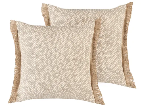 Produktbild Dekokissen 2er Set LONAR 45 x 45 cm Sandbeige