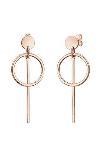 Elli Ohrringe Damen Ohrhänger Geo Kreis Basic Minimal Cool - Ohrringe für Damen aus 925 Sterling Silber, handgefertigt auf Bali und anlaufgeschützt – ideal als stilvolles Geschenk für besondere Anlässe.