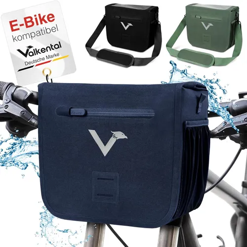 Valkental Front Pack Fahrrad Lenkertasche Klickfix blau von Valkental