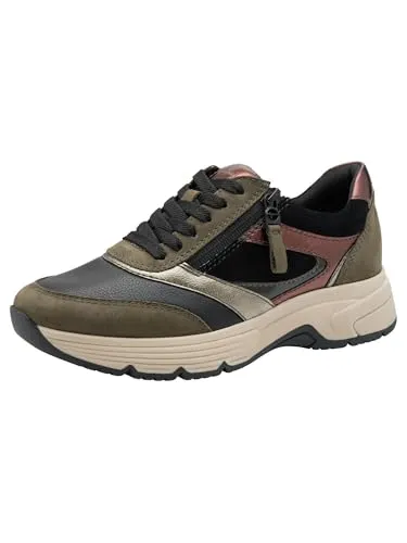 TAMARIS Damen 8-83705-45 Sneaker, Olive Comb, 38 EU in schwarz von Tamaris