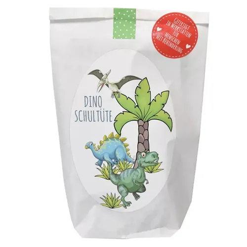 Wundertüte Geschenktüte Dino Schule Schulanfang Schulstart Einschulung