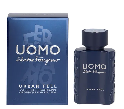 Salvatore Ferragamo Uomo Urban Feel Eau de Toilette 30 ml - Eau de Toilette für Herren, frischer und dynamischer Duft mit Zitrus-, Meersalz- und Zedernholznoten, ideal für den Alltag und sportliche Aktivitäten.