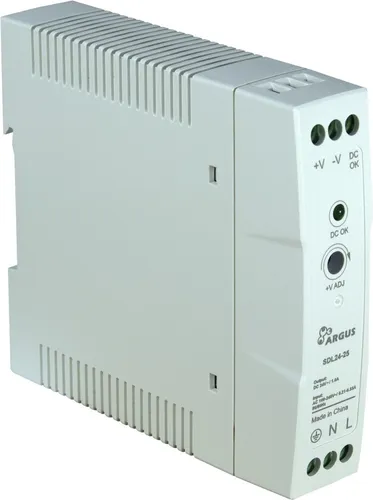 INTER-TECH SDL 24-25 Hutschienennetzteil 24V, 25W - Kompaktes 24V Hutschienennetzteil mit 25W Leistung, ideal für den professionellen Einsatz in Schaltschränken und elektrischen Installationen.