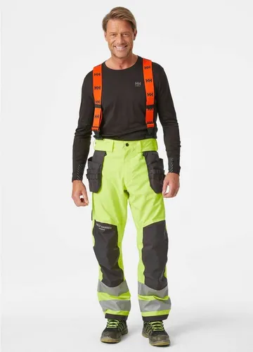 Helly Hansen ALNA 2.0 SHELL CONS PANT CL 2 - Gelb/Ebony - Arbeits- & Schutzkleidung, besonders robust und wasserabweisend für optimalen Schutz bei jedem Wetter.