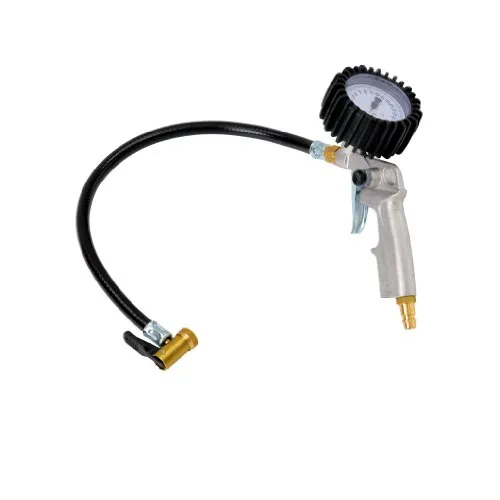 Reifenfüller 0-10 bar / 145 psi mit Hebelstecker, Manometer Güteklasse 1.6