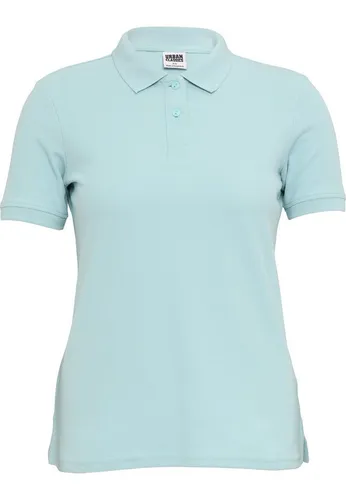 Urban Classics TB6183 | Damen Poloshirt in oceanblue - Größe S - Elegantes Poloshirt aus 100% Baumwolle mit versteckter Knopfleiste und Reverskragen. Ideal für Büro und Freizeit. Ein vielseitiges Must-Have für jeden Kleiderschrank.