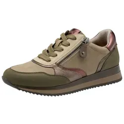 Jana Damen 8-23774-43 Sneaker, Olive Comb, 40 EU - Damen-Sneaker, vegan und ideal für breite Füße mit optimaler Passform, perfekter Komfort für lässige Freizeit-Looks.