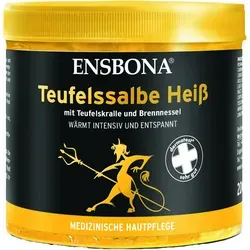 Ensbona Teufelssalbe Heiß 200 ML - Arzneimittel zur Linderung von Muskel- und Gelenkschmerzen, wirkt durch die intensive Wärmeentwicklung besonders effektiv bei Verspannungen.