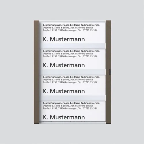 Siedle 029962 Namensschild, bernstein-glimmer von Siedle&Söhne Namensschild Erweiterungskomponente